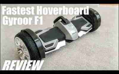 REVIEW: Gyroor F1 – Fastest Hoverboard – Formula Racing Design? – Bluetooth Speaker, App Control!