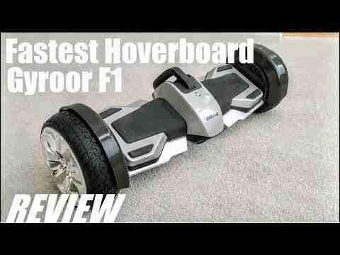 REVIEW: Gyroor F1 – Fastest Hoverboard – Formula Racing Design? – Bluetooth Speaker, App Control!