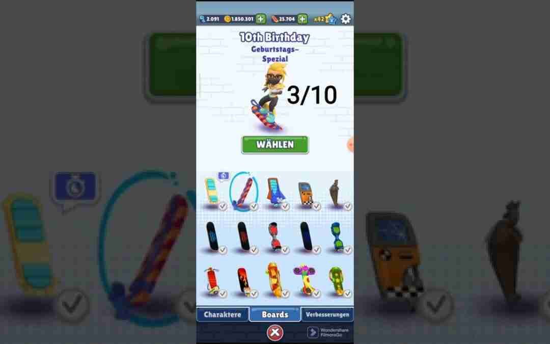 Ich bewerte Hoverboards Teil 1 / #subwaysurfers #shorts #games