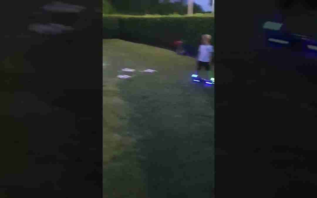 Hudson Alora Reevie and our cousin Finley on our hoverboards. It's coming home!