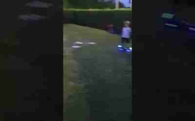 Hudson Alora Reevie and our cousin Finley on our hoverboards. It's coming home!