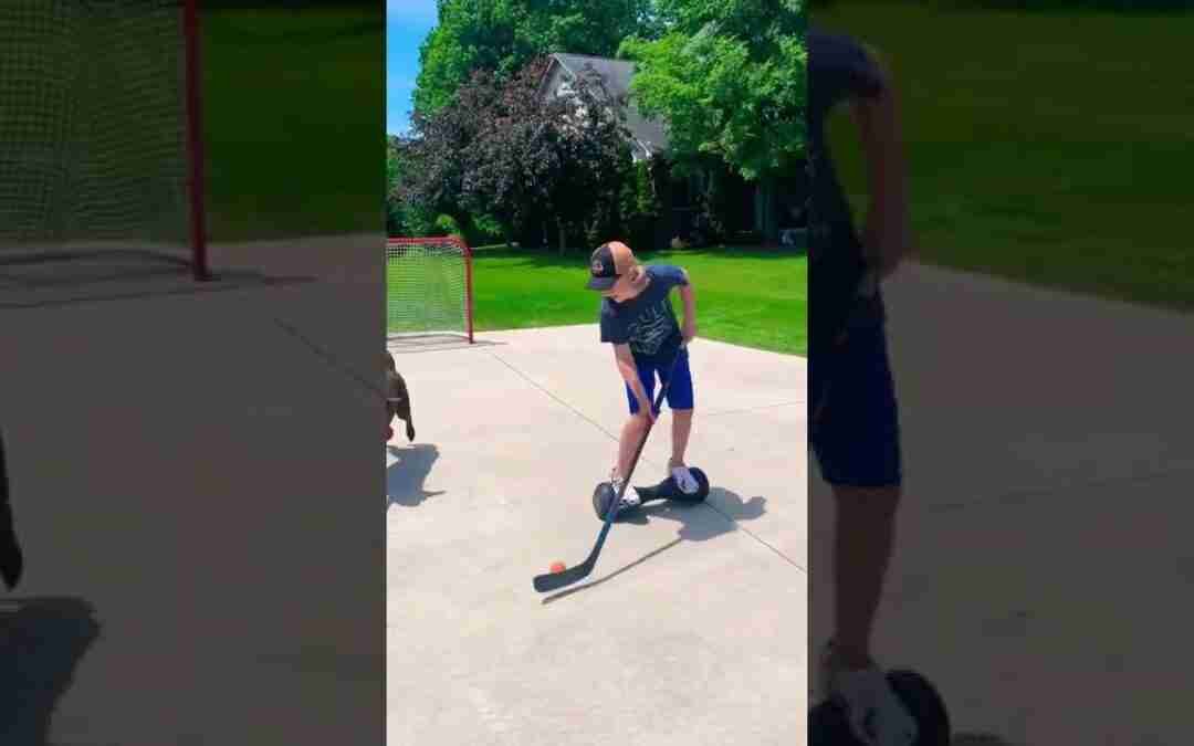 Hoverboard hockey