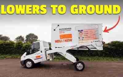 This Cargo Transport Vehicle Lowers to Ground Level