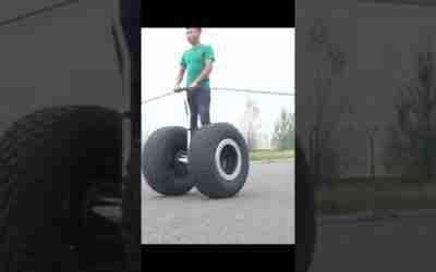 How to Make Crazy Refit Hoverboard with Offroad Wheels | QN | #short #shorts