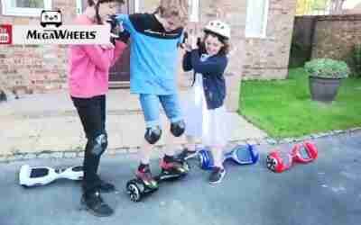 They are having fun on riding the self balance hoverboard