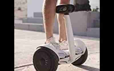 Balancing Electric Scooter with Steering Bar and Hoverboard