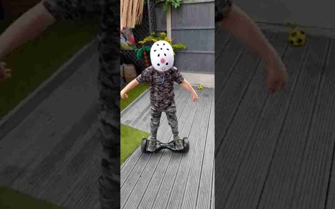 Freddie hoverboard spin and fall