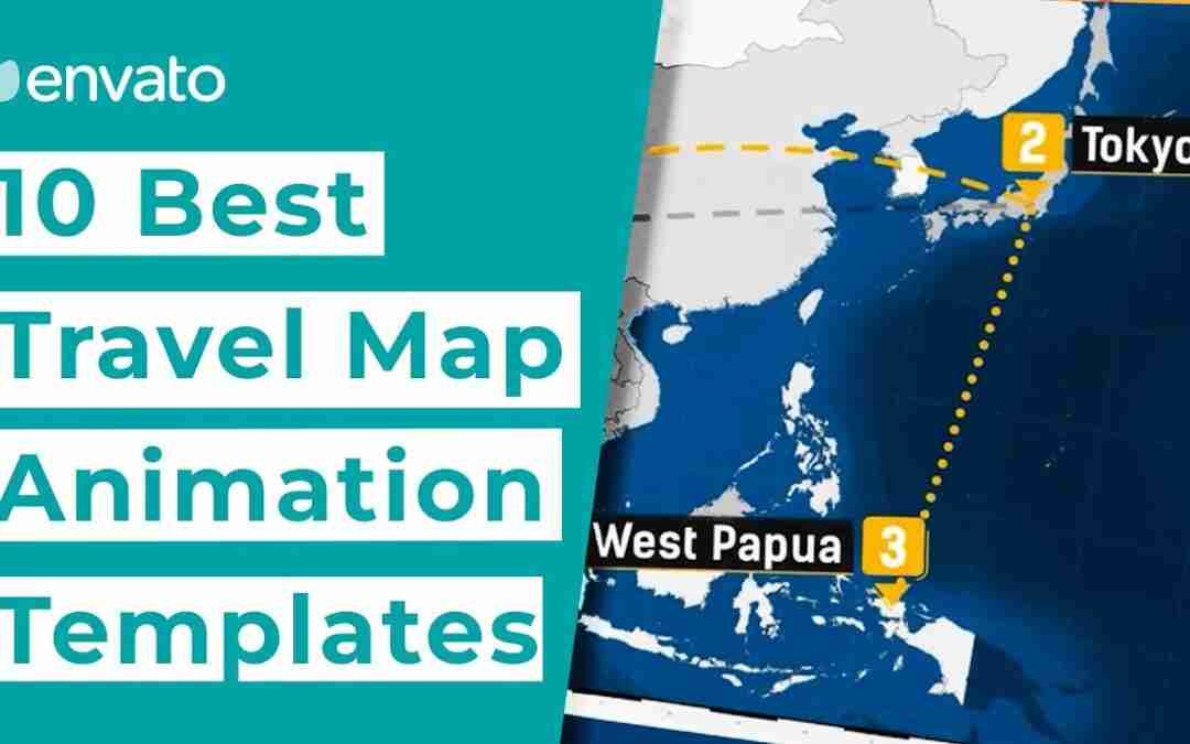 10 Best Travel Map Animation Templates