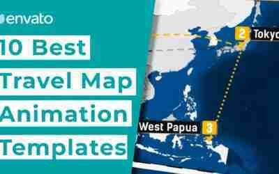 10 Best Travel Map Animation Templates