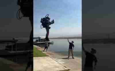 Prototype of an air jetpack #shorts