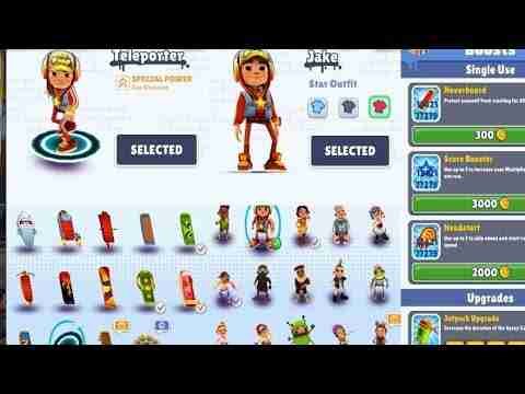 Subway Surfers UNLOCK All Characters & Hoverboards