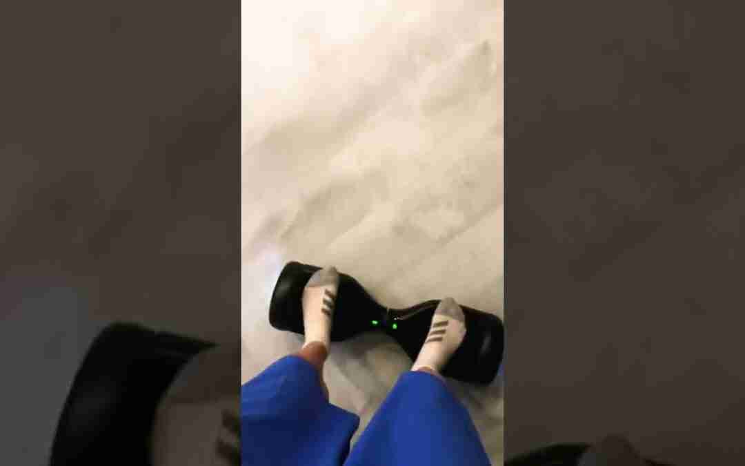 POV of riding a hoverboard