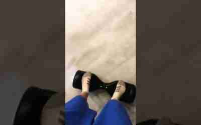 POV of riding a hoverboard
