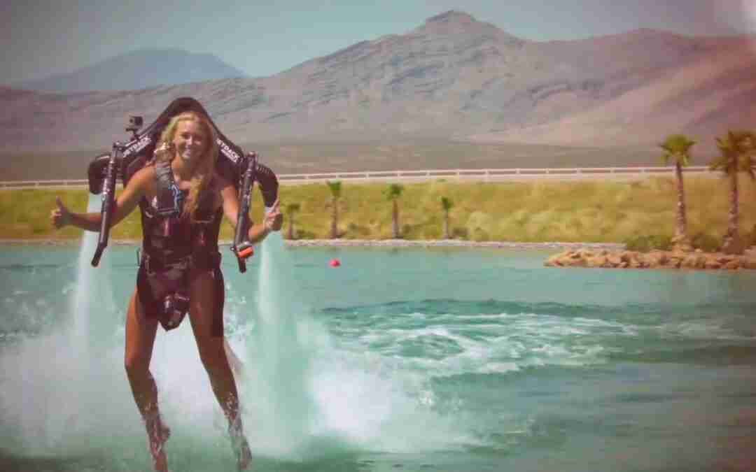 Fly a Water Jetpack and Jetboard at Lake Spring Mountain. Private Lake, one hour from Las Vegas.
