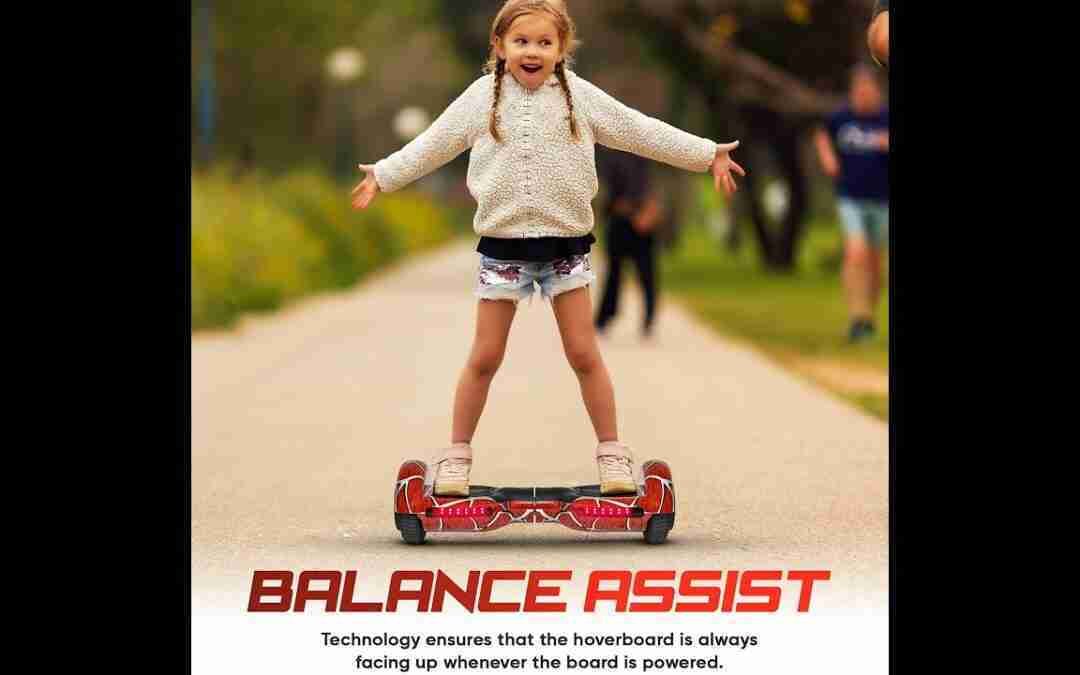 Hoverboard, 6.5" Self Balancing Scooter Hover Board with Bluetooth Wheels LED Lights for Kids Adults