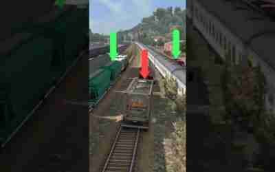 Truck Between 2 Train Videos