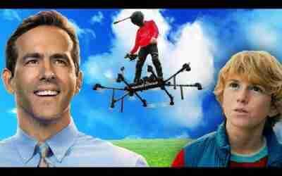 I Flew OVER Security into RYAN REYNOLDS Party on my FLYING HOVERBOARD Aircraft!