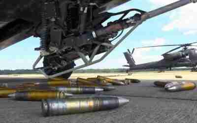 US Airmen Test $140 Million Apache Helicopter 30mm Cannon Before Gunnery Test
