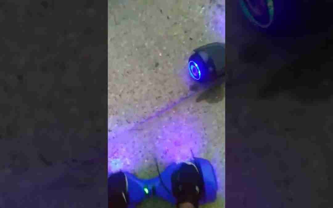 racing backwards with my cousin on hoverboards