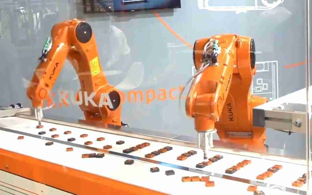 Cool Tech Futuristic Technology AI IT Machines in Fast Rapid Workers Video