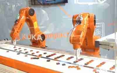 Cool Tech Futuristic Technology AI IT Machines in Fast Rapid Workers Video