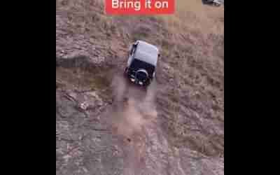 Mercedes | Climbing 80 degree mountain | #Short #mercedesbenz #car