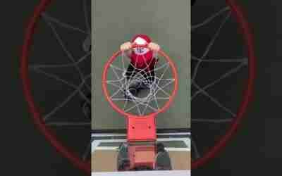 Basketball Hoverboard Dunk | #shorts #basketball #sports #funny