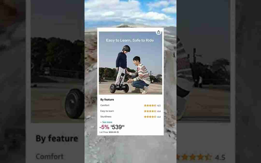 Segway Ninebot Max Smart Self-Balancing Electric Scooter with LED Light, Powerful and Portable