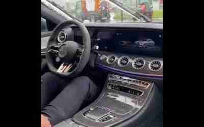 Mercedes | Cleaning Wind Screen while sitting inside | #Short #mercedesbenz #car