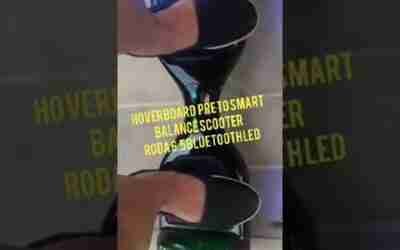 Hoverboard Preto Smart Balance Scooter Roda 6.5 Bluetooth Led