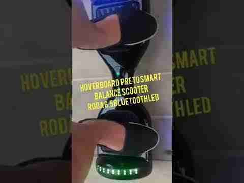 Hoverboard Preto Smart Balance Scooter Roda 6.5 Bluetooth Led