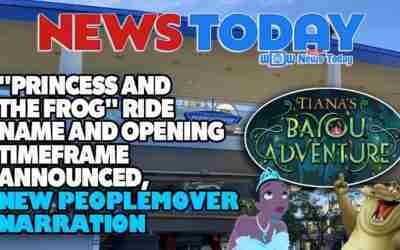 "Princess and the Frog" Ride Name and Opening Timeframe Announced, New PeopleMover Narration