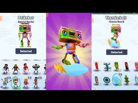 SUBWAY SURFERS SAN FRANCISCO 2022 // PRIDEBOT // THUNDERBOLT //@GAME ZONE