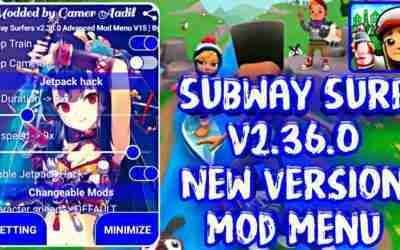 Subway Surfers v2.36.0 Advanced Mod Menu Apk V15 [God Hack,Speed Hack,Score Multiplier etc.]