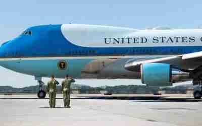 US Gigantic $5 Billions Air Force One Arrives to Transport POTUS