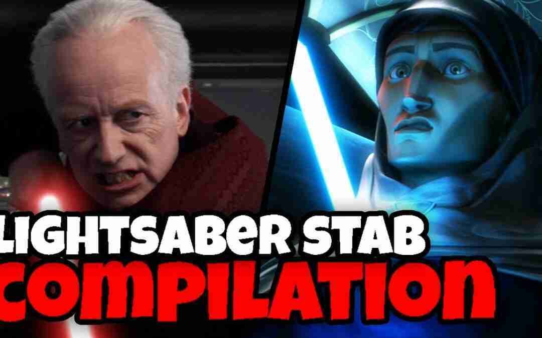 All Lightsaber Stabs in Star Wars CANON Movies and TV! (2022)