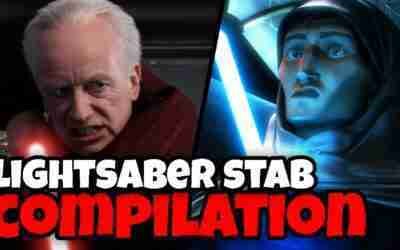 All Lightsaber Stabs in Star Wars CANON Movies and TV! (2022)