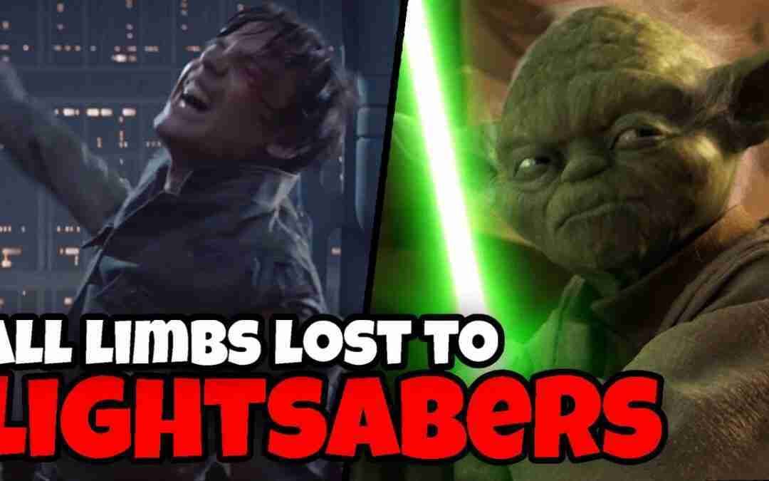 Every Limb CUT OFF By a Lightsaber in Star Wars CANON Movies and TV! (2022)