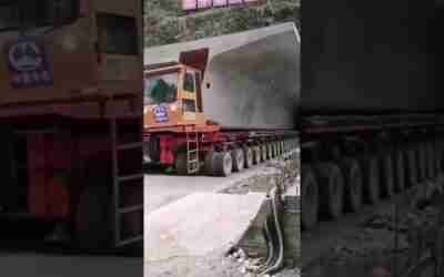 Transportation of prefabricated box beams