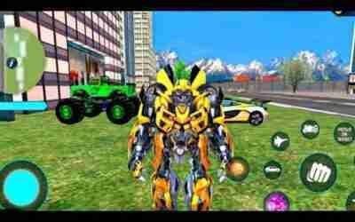 Elephant Car Robot Transform: Robot Truck Airplane Transportation Game #2 – Android …3