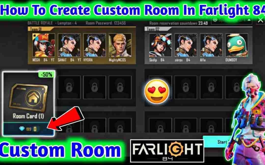 Farlight 84 Custom Room | How to Create Custom Room In Farlight 84 | Farlight 84 Room Details