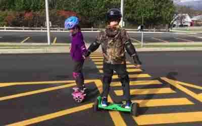 Learning to ride a GoTrax Hoverboard