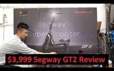 I HIT 46MPH ON SEGWAY'S NEWEST $3999 GT2 SuperScooter! 1HR Complete Review w/ Unboxing & Test Ride