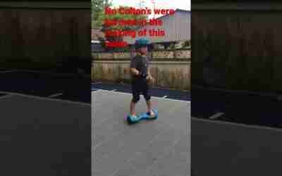 How many spins can I do? #shorts #death #spin #hoverboard #dizzy