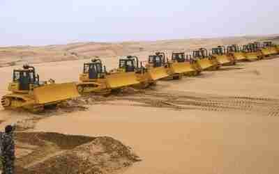 China's project in the Desert gave the American president goosebumps.