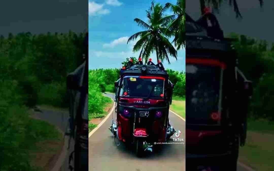 අම්බෝ? හදනවා කියලා මෙහෙමත් threewheel හදනවද