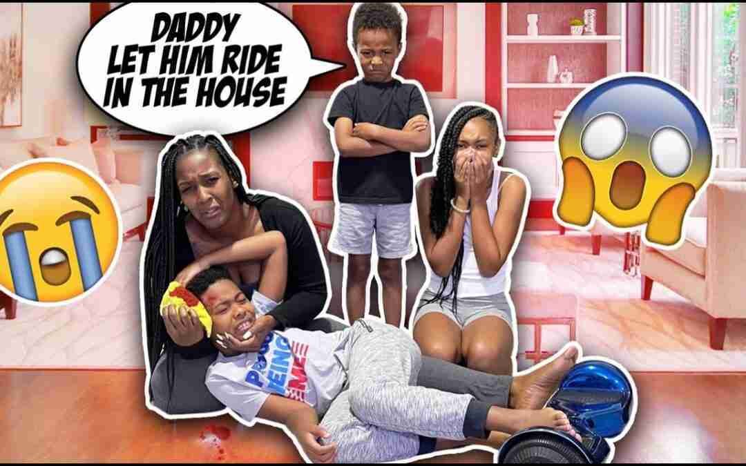 QJ GOT INTO A BAD ACCIDENT ON THE HOVERBOARD!! *mom freaks out 911 called*