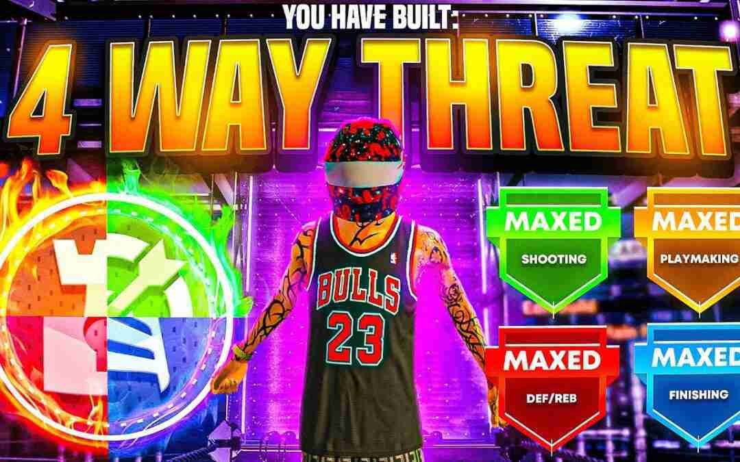 NEW "4-WAY THREAT" BUILD IS A DEMIGOD in NBA 2K22! GAME-BREAKING BEST BUILD NBA 2K22!