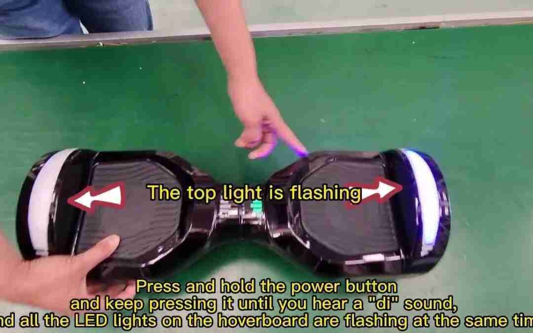 Gotrax hoverboard calibration balance video