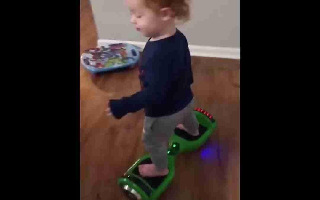 Baby Testing Out New Hoverboard | Tech | Luxury